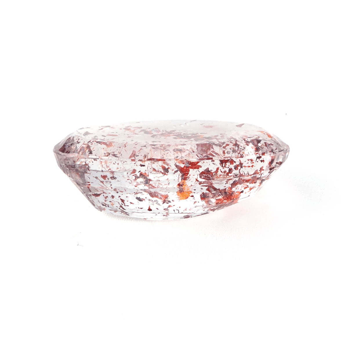 魅惑のインクルージョン】レピドクロサイトインクォーツ 15.0ct | まる