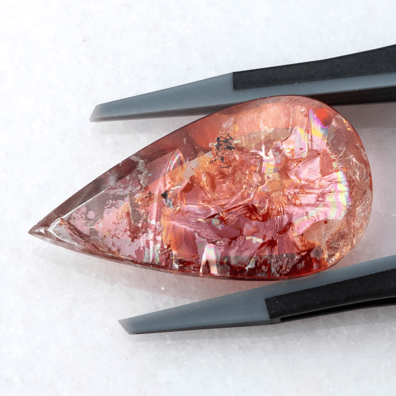 魅惑のインクルージョン】 リモナイトインクォーツ 12.5ct