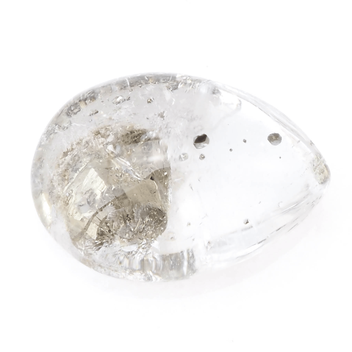 153 高品質 大玉 透明 パイライト インクォーツ マーカサイト 天然石