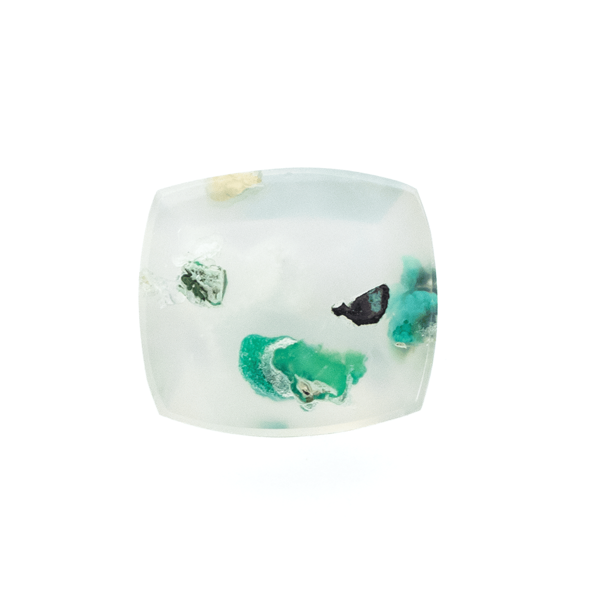鮮やかインクルージョン】コッパークリソコラインカルセドニー 4.65ct