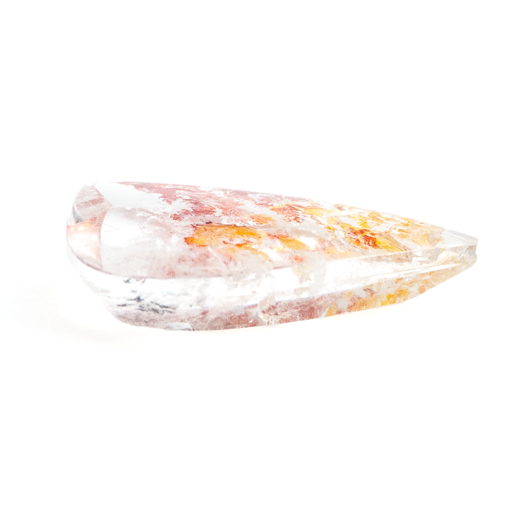 鮮烈な和の色彩美 | リモナイトインクォーツ 13.15ct 大粒ルース