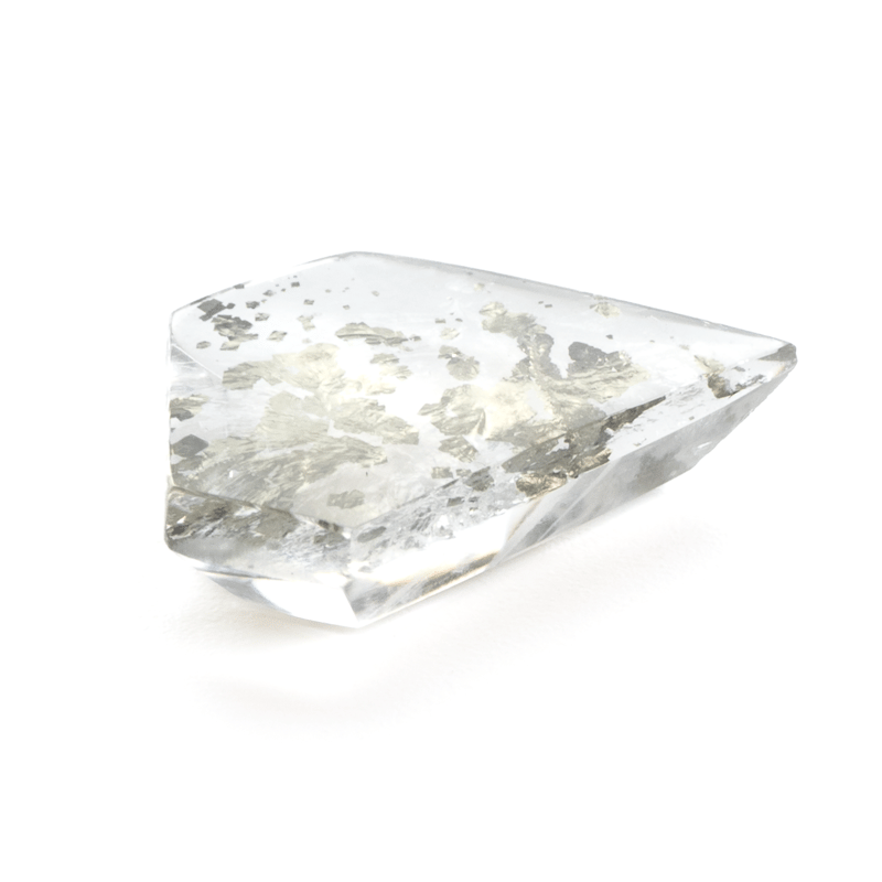 銀色にきらめくパイライト入り】パイライトインクォーツ 7.35ct 銀色にきらめくパイライト入り】パイライトインクォーツ 7.35ct