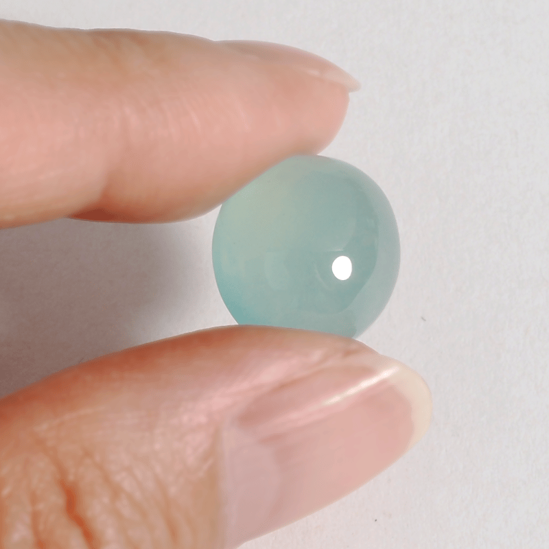 GIA認定新種鉱石/ブルーグリーンが美しい！希少石！アクアプレーズ