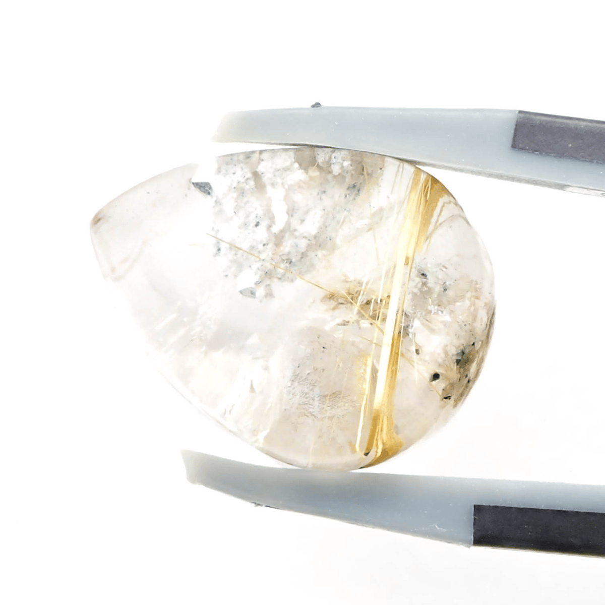 今話題真っ只中‼️金運爆上げ‼️52mm‼️ルチルクォーツ丸玉 ホワイト