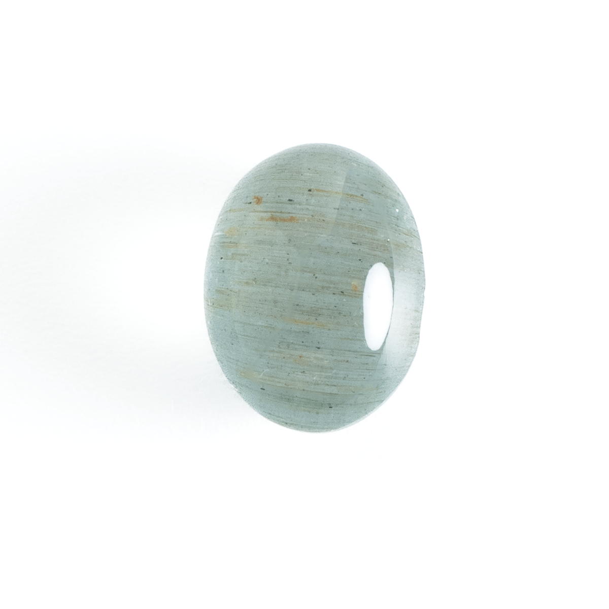 ほんのり輝くキャッツが美しい】アクアマリンキャッツアイ 4.9ct