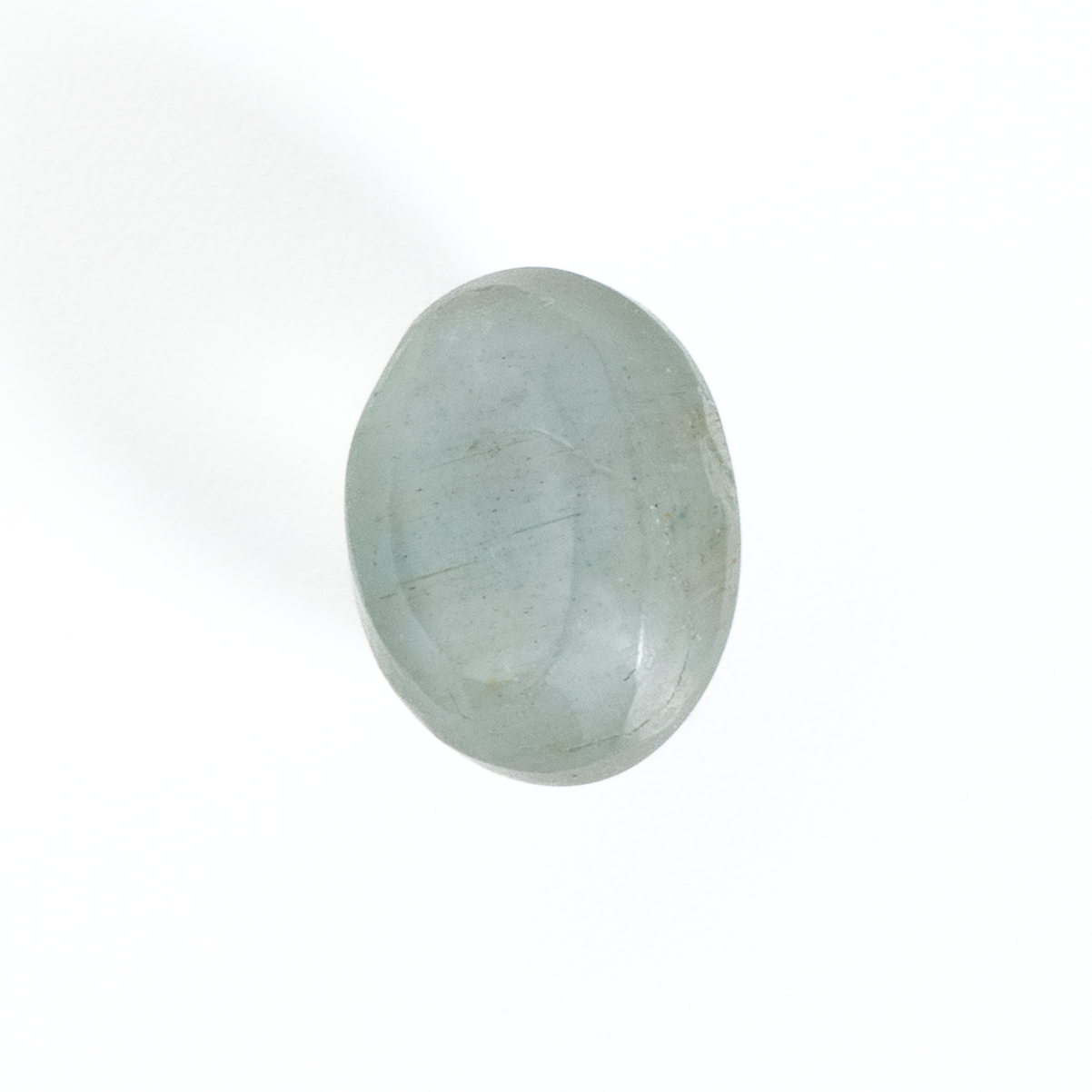ほんのり輝くキャッツが美しい】アクアマリンキャッツアイ 4.9ct