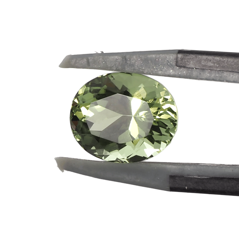 フレッシュカラーの希少大粒アパタイト】ライムアパタイト 3.4ct