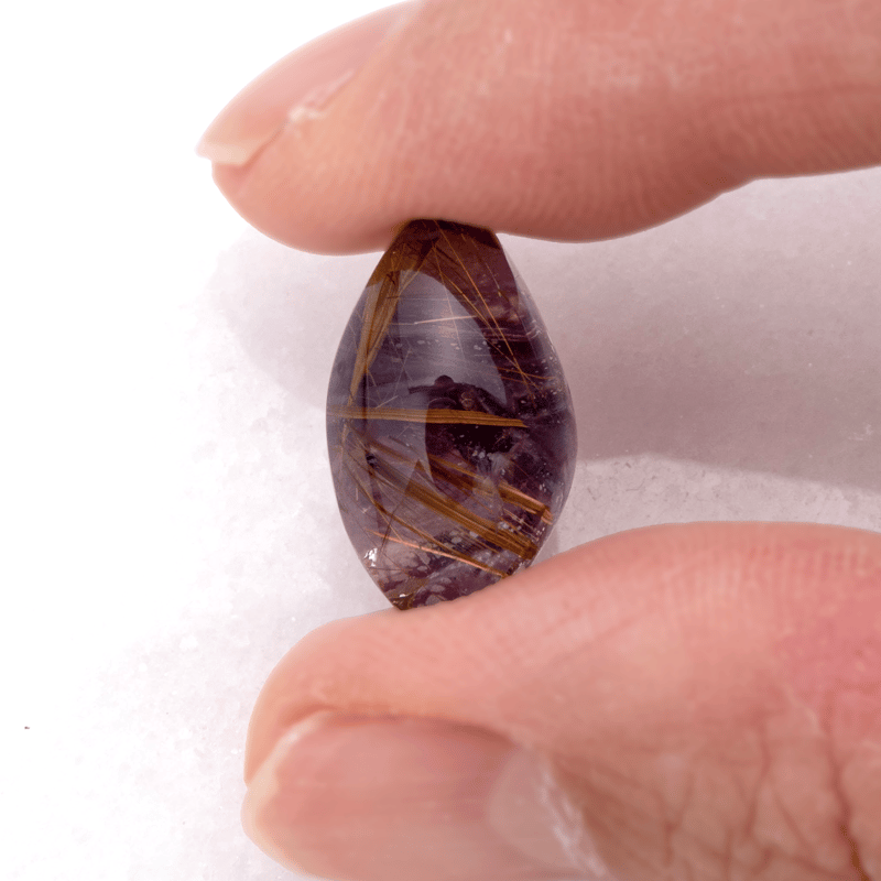 美麗ダブレット】ルチルクォーツx アメジスト 10.05ct | まるむ商会