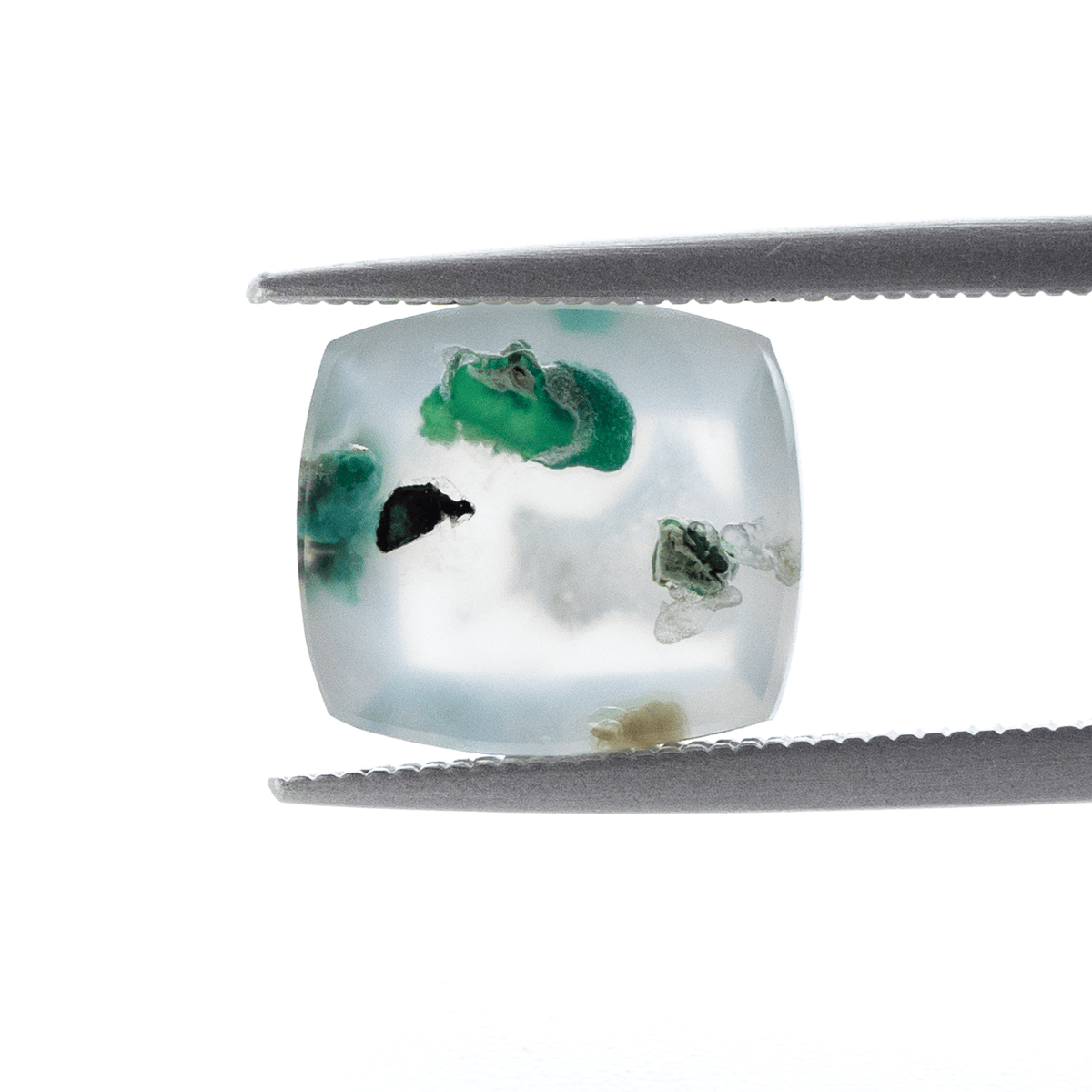 鮮やかインクルージョン】コッパークリソコラインカルセドニー