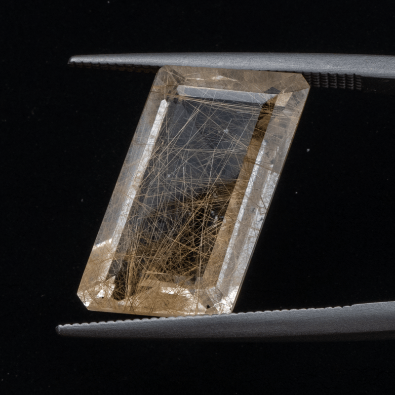繊細な黄金の針が魅力】ルチルクォーツ 11.55ct | まるむ商会 繊細な黄金の針が魅力】ルチルクォーツ 11.55ct | まるむ商会