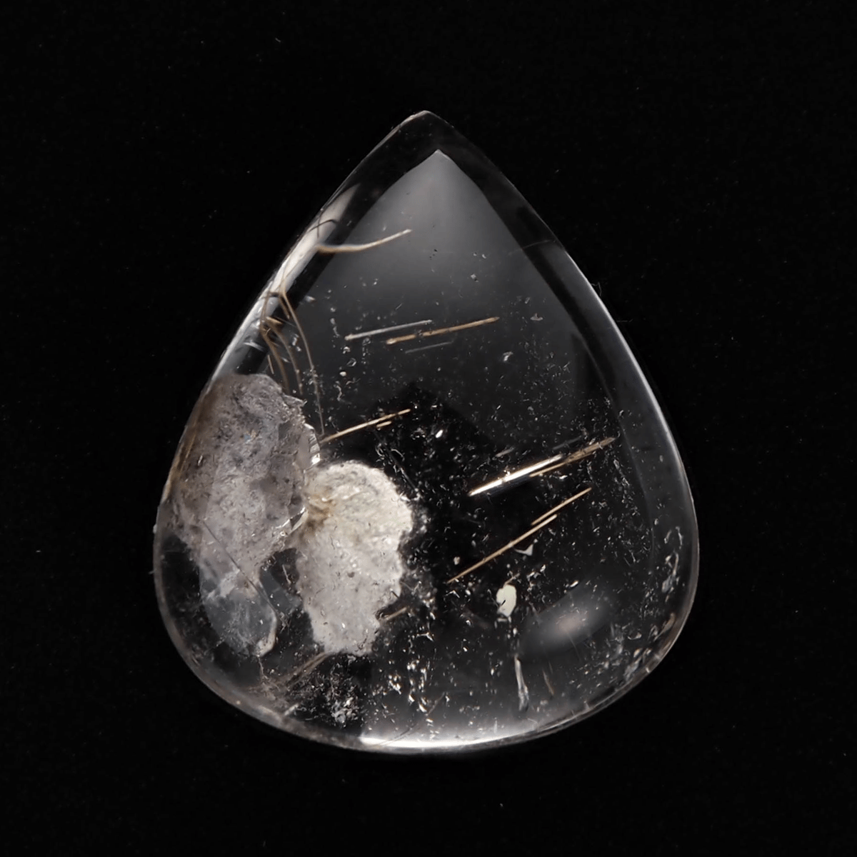 ガーデンブラウンルチルクォーツ レインボー入磨今だけ大