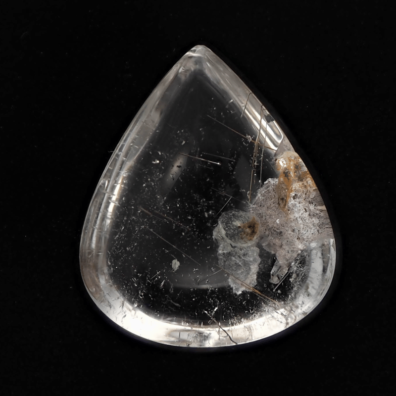 高品質/高透明】四季ガーデンクォーツ ルチル入 鑑定書 箱付き 高品質