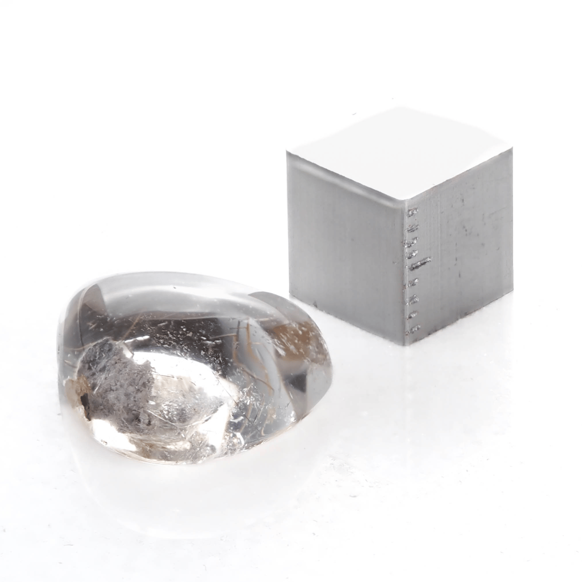魅惑のインクルージョン】ルチル入りホワイトガーデンクォーツ 15.6ct