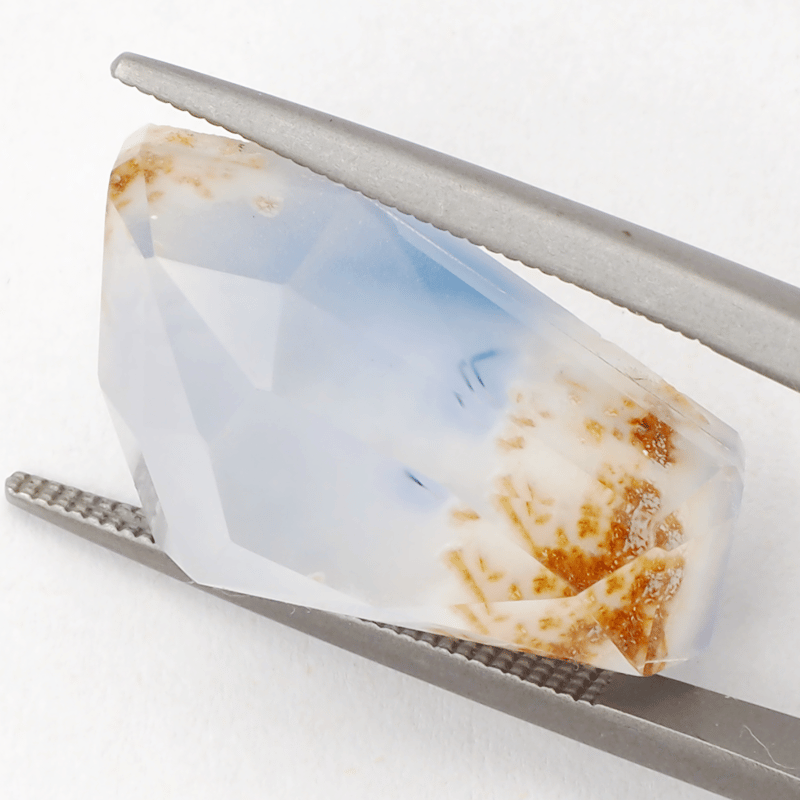 美麗ダブレット】クォーツxリーフアゲート 19.40ct | まるむ商会