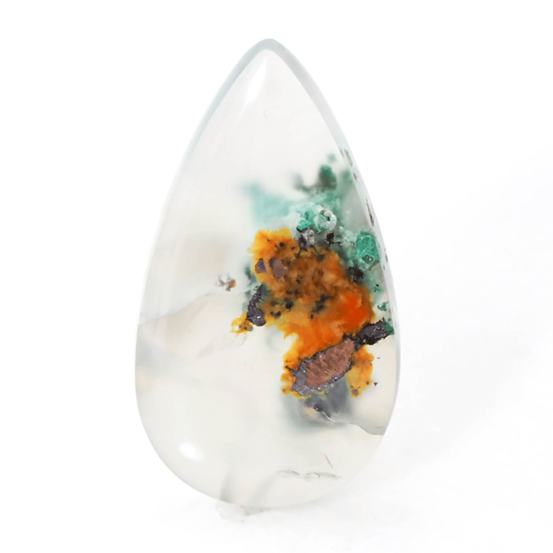 鮮やかインクルージョン】コッパークリソコラインカルセドニー 15.8ct