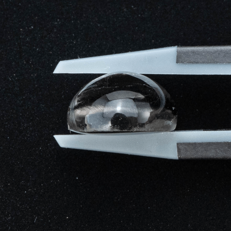 白銀の輝き】19.6×15.5mmのプラチナルチルクォーツのルース 白銀の輝き】19.6×15.5mmのプラチナルチルクォーツのルース