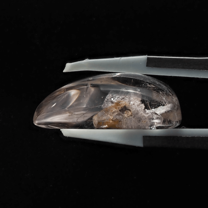 魅惑のインクルージョン】ルチル入りホワイトガーデンクォーツ 15.6ct