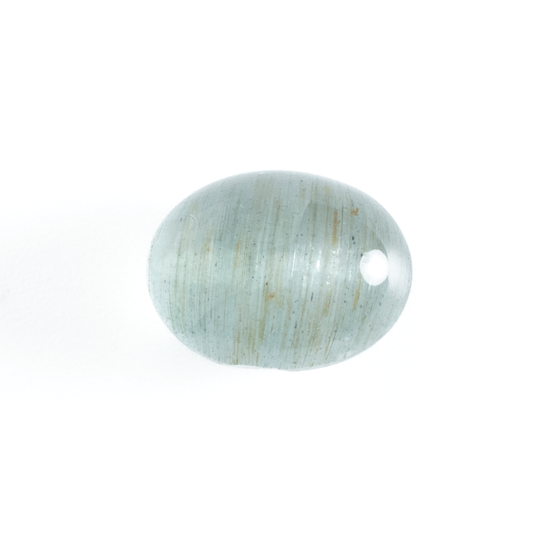 ほんのり輝くキャッツが美しい】アクアマリンキャッツアイ 4.9ct