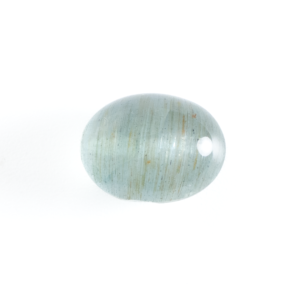 ほんのり輝くキャッツが美しい】アクアマリンキャッツアイ 4.9ct