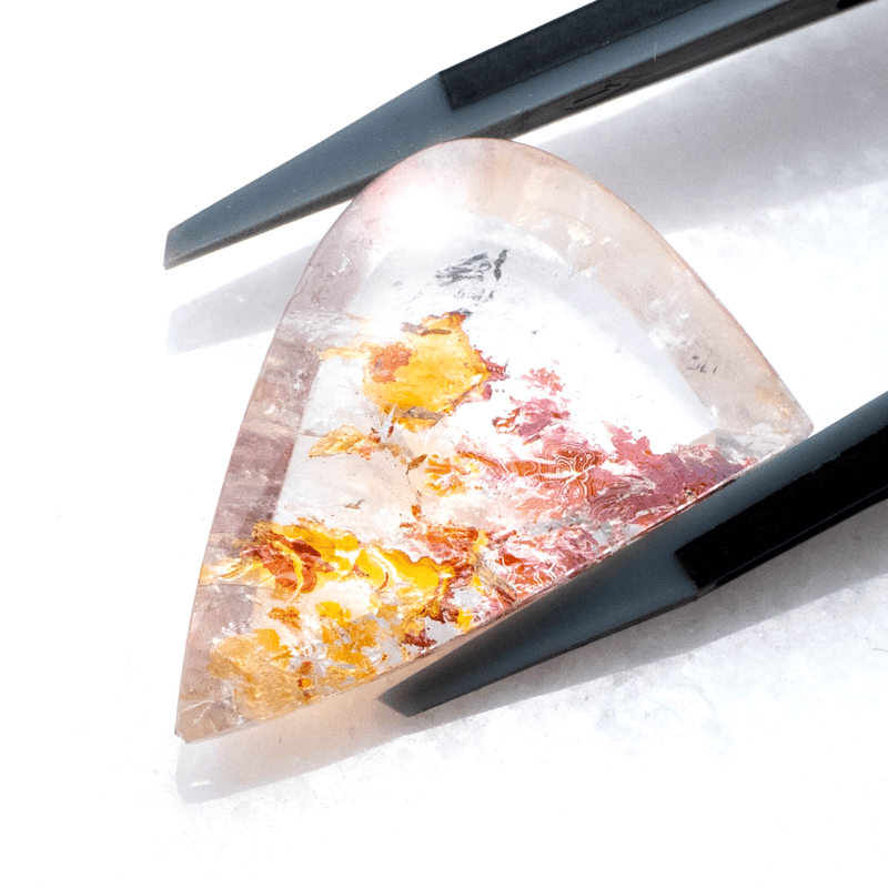 魅惑のインクルージョン】 リモナイトインクォーツ 13.15ct