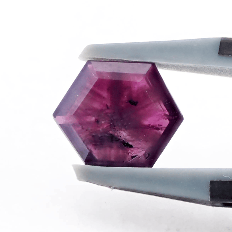 トラピッチェ　サファイア　ルース　モゴック産　ビルマ　双晶　ヘキサゴン トラピッチェ サファイア ルース モゴック産 ビルマ 双晶