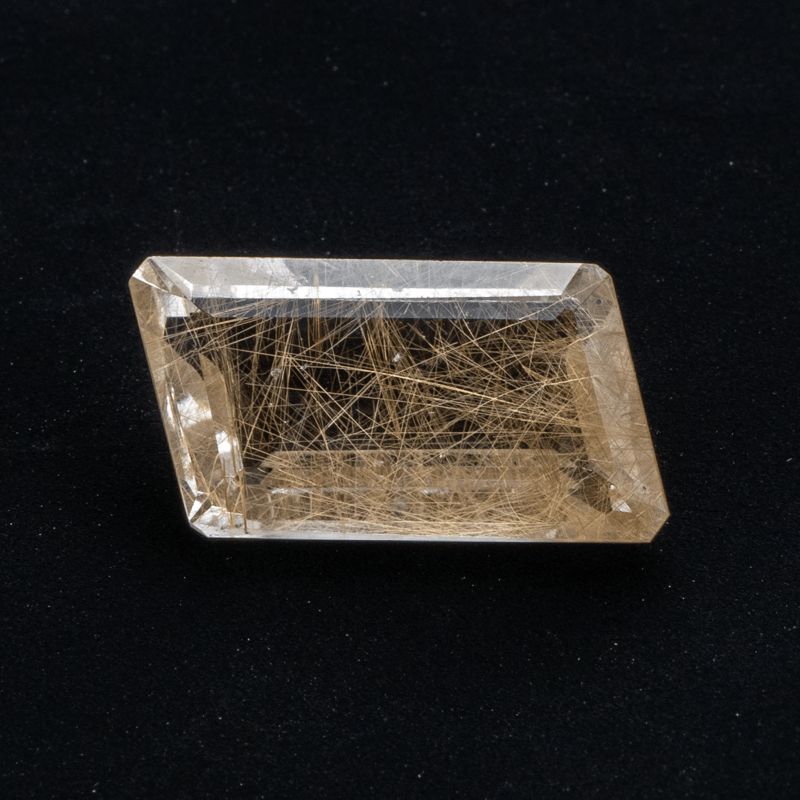 繊細な黄金の針が魅力】ルチルクォーツ 11.55ct | まるむ商会 繊細な黄金の針が魅力】ルチルクォーツ 11.55ct | まるむ商会