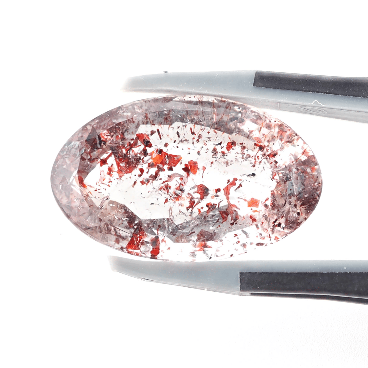 魅惑のインクルージョン】レピドクロサイトインクォーツ 15.0ct | まる