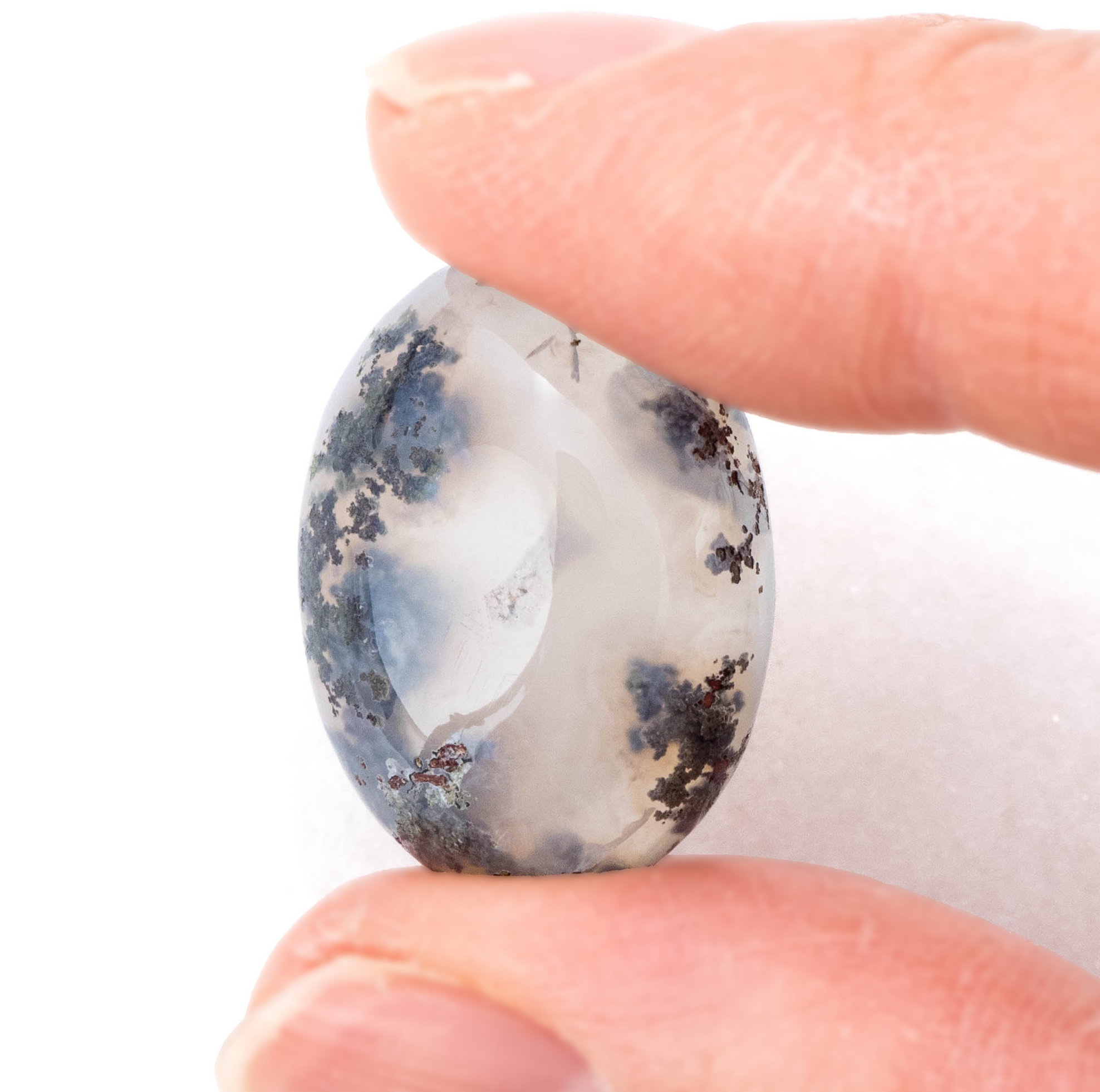 【コレクターズアイテム】アゲート 眺めて楽しい模様の持ち主】 ランドスケープアゲート 19.80ct | まるむ商会