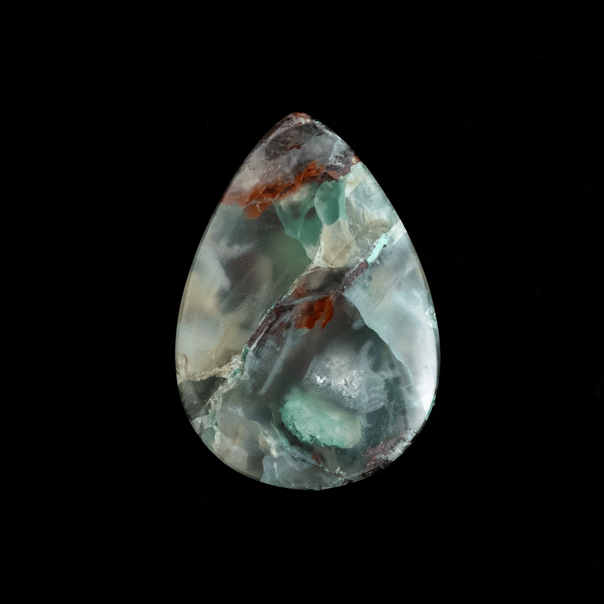 鮮やかインクルージョン】コッパークリソコラインカルセドニー 11.40ct