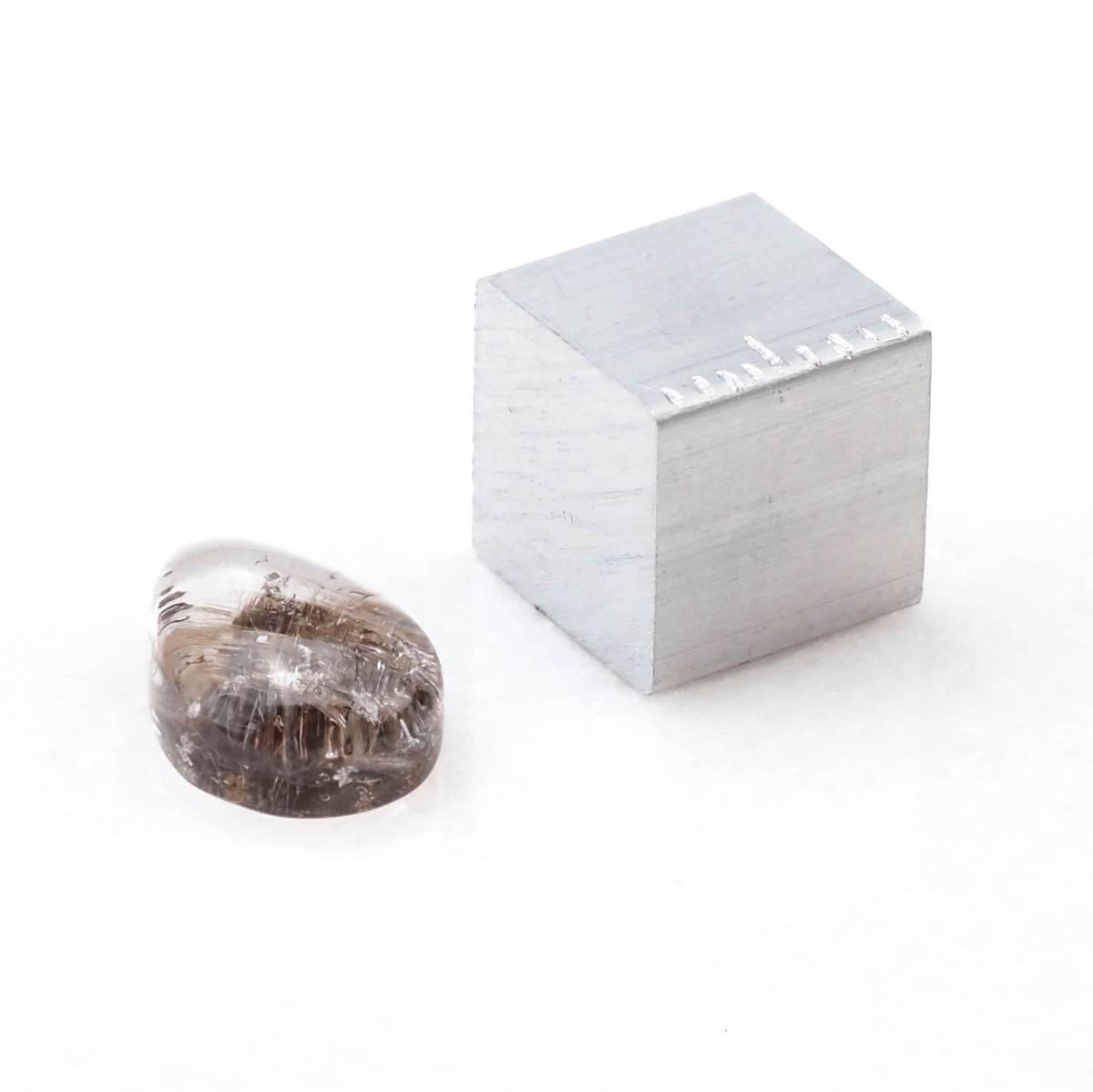 希少！BWL ルチルクォーツ 1点物】シルバー925◇希少ガーデン共生 ルチルクォーツ 25x25mm