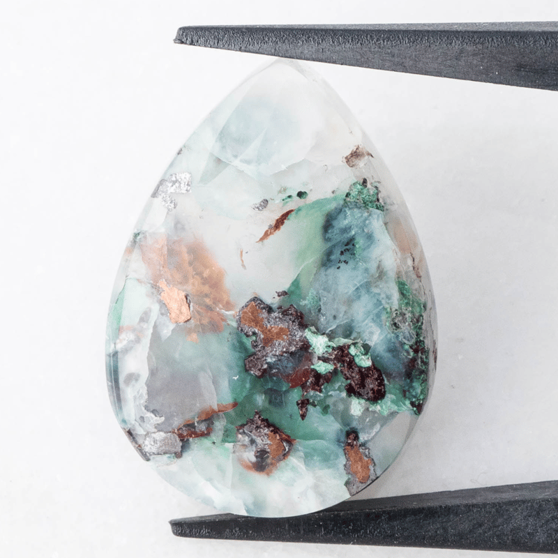 【鉱物標本】クリソコーラ カルセドニー ナミビア産 鉱物標本】クリソコーラ カルセドニー ナミビア産