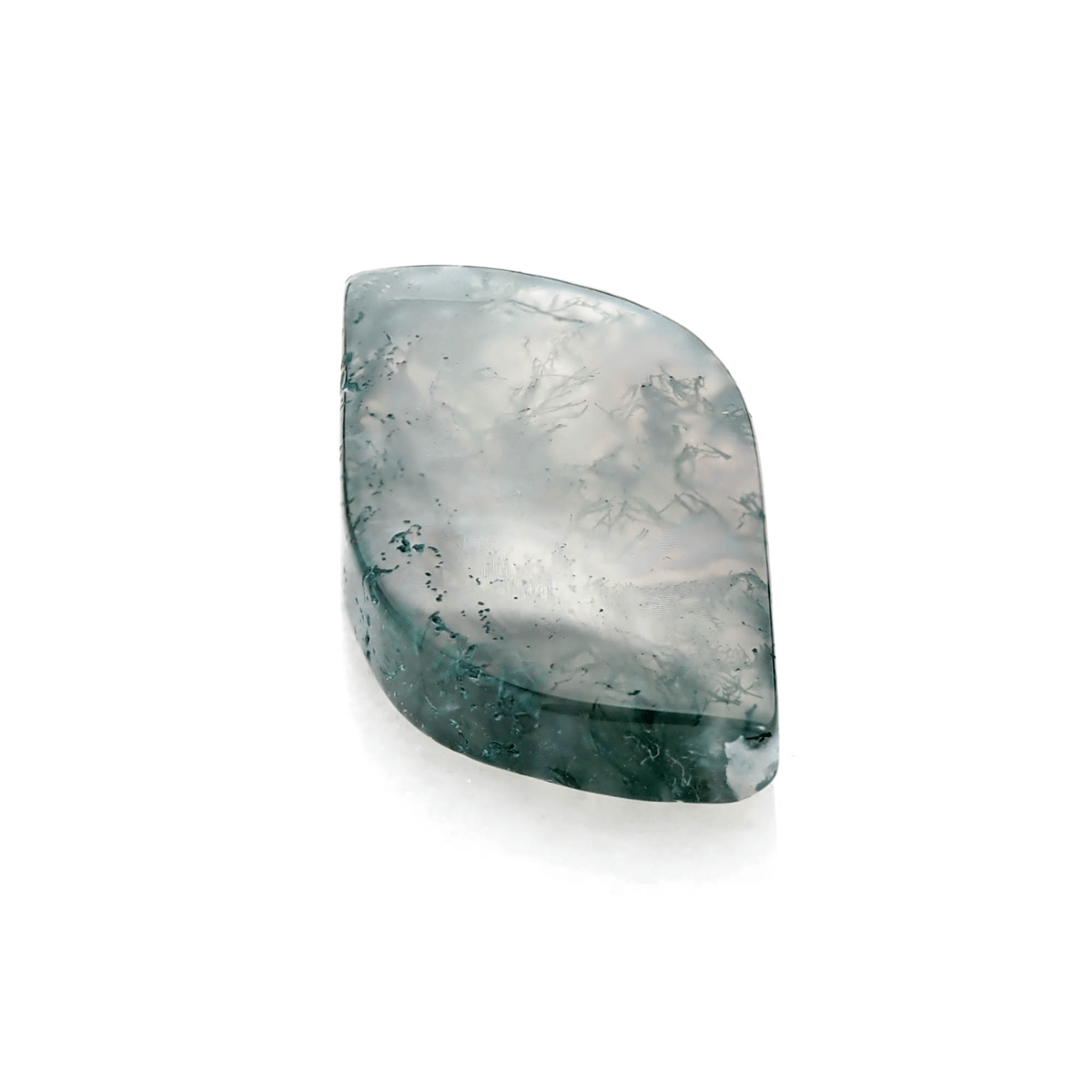 洗練されたインクルージョンの美しさ】 モスアゲート 12.6ct | まるむ商会