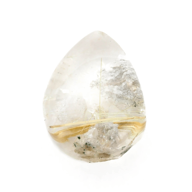 ⭐︎【高級】天然 ルチル&フラワーガーデンクォーツ 置物 72mm Amazon | theory xyz ルチルクォーツ 置物 母岩(結晶)入り