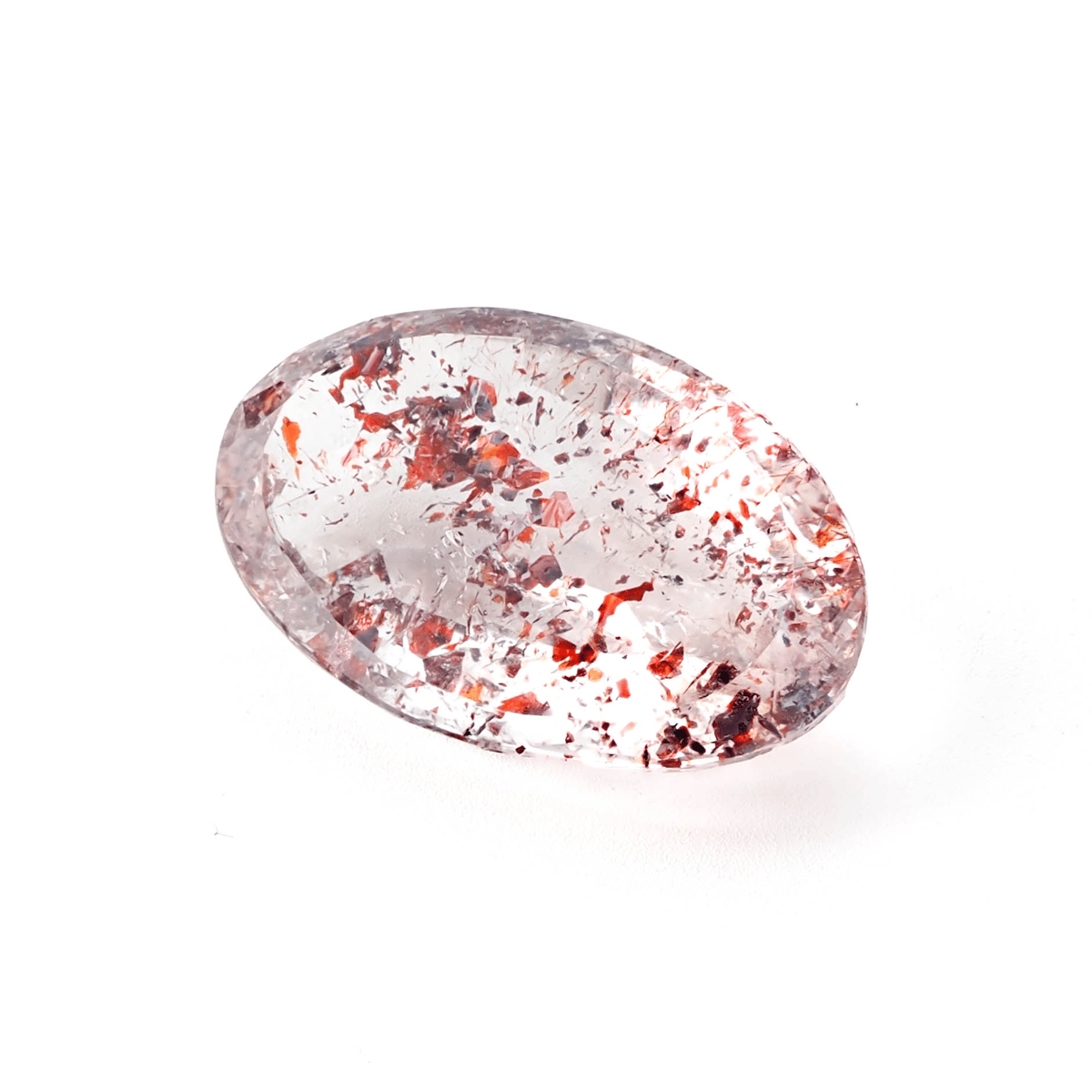 魅惑のインクルージョン】レピドクロサイトインクォーツ 15.0ct | まる