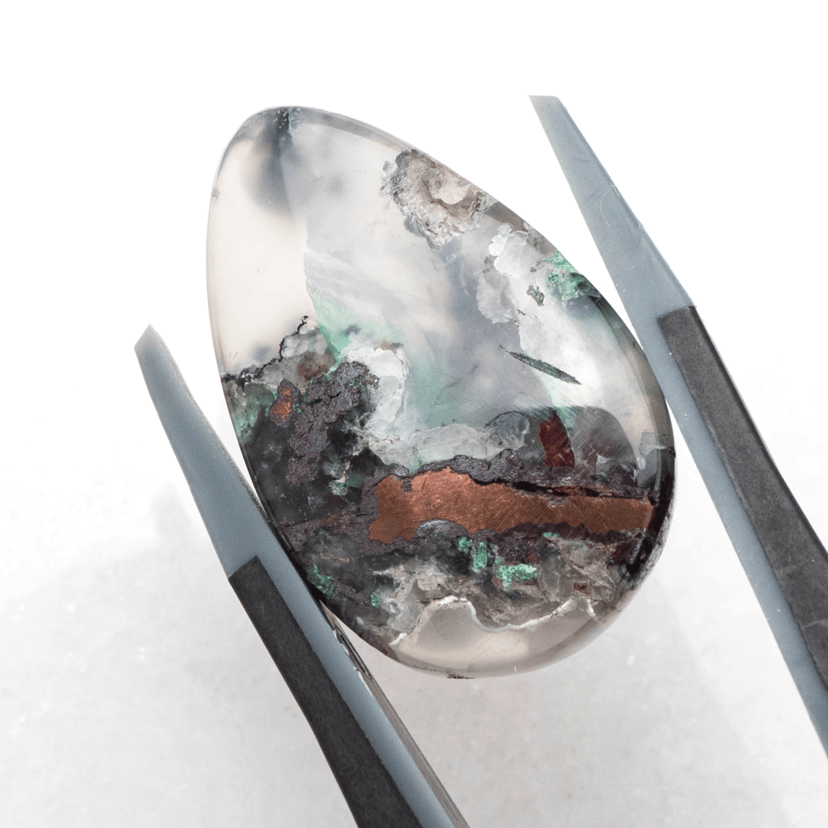 鮮やかインクルージョン】コッパークリソコラインカルセドニー