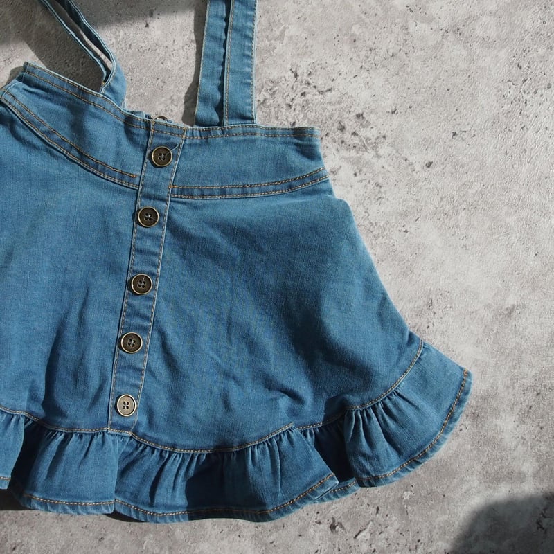 再入荷》サスペンダーデニムスカート 0192 | Rabbits