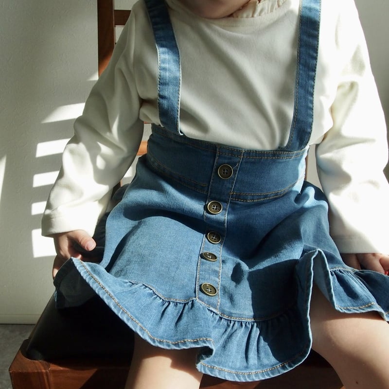 再入荷》サスペンダーデニムスカート 0192 | Rabbits