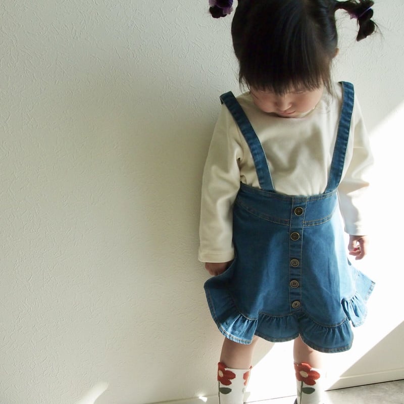 ⭐️匿名配送⭐️カーハート　carhartt サスペンダー付きデニムスカート　W27 USA製 カーハート サスペンダーボタン付き ダブルニー デニム