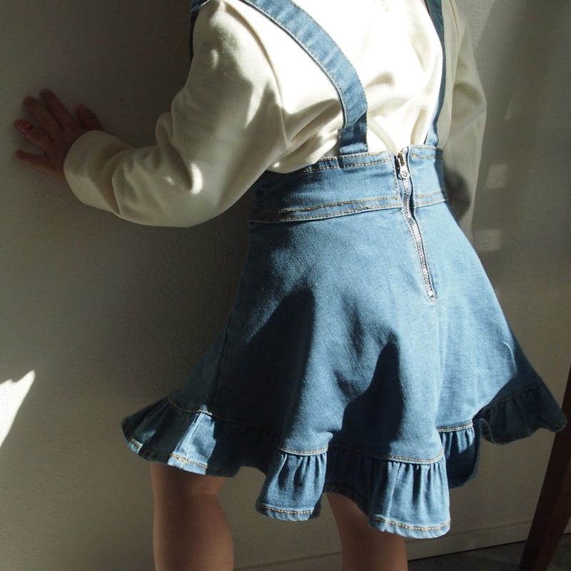 再入荷》サスペンダーデニムスカート 0192 | Rabbits