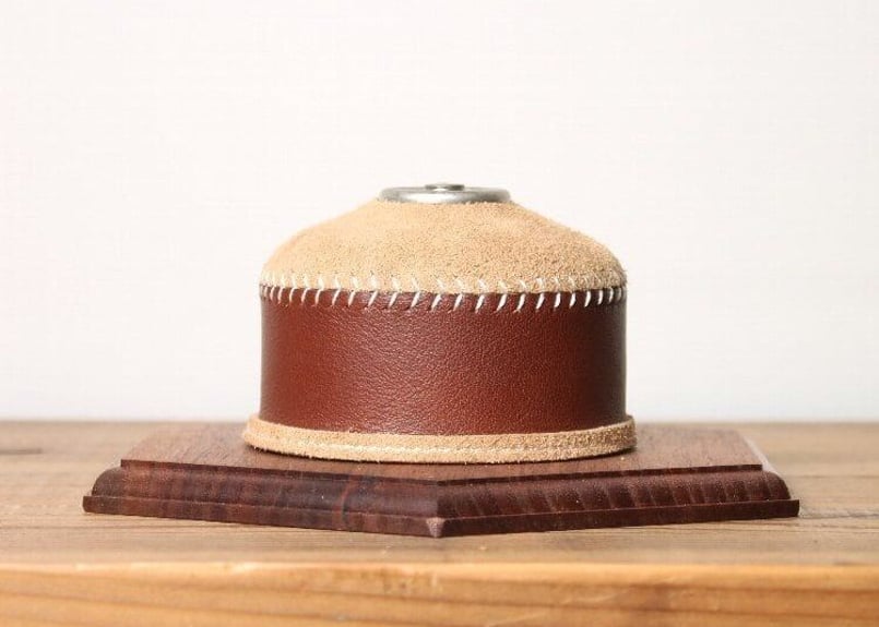 What Will Be Will Be】オイルレザー&スウェードODガス缶カバー 110サ