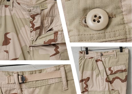 【Military】USED 米軍 DCU カーゴパンツ 3カラーデザート リップストップ