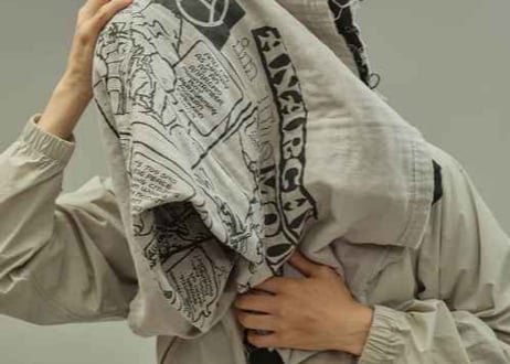 【MOUNTAIN RESEARCH】Gauze Stole (square)