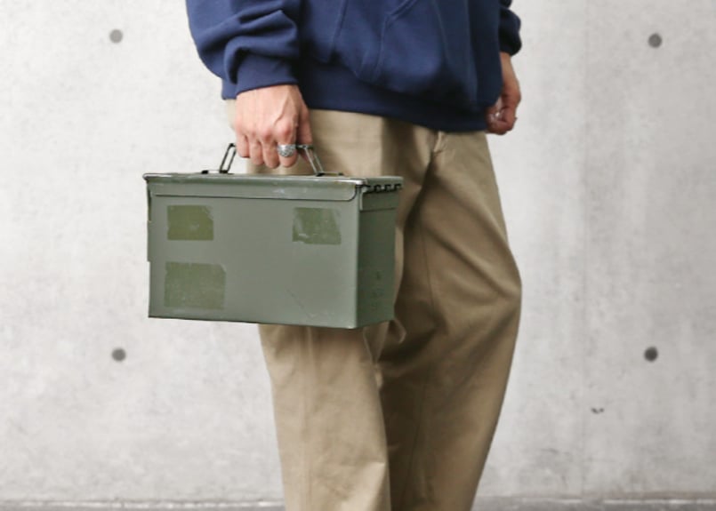 Military】実物 USED 米軍 50 CAL AMMO CAN アンモボックス |