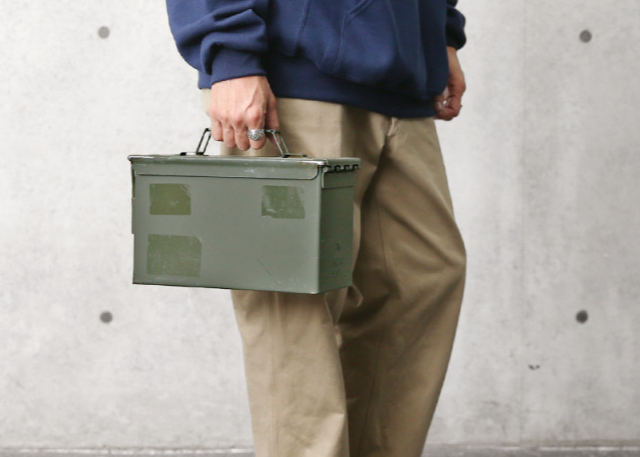 Military】実物 USED 米軍 50 CAL AMMO CAN アンモボックス |