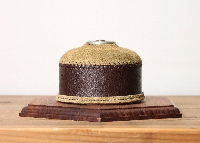 What Will Be Will Be】オイルレザー&スウェードODガス缶カバー 110サ