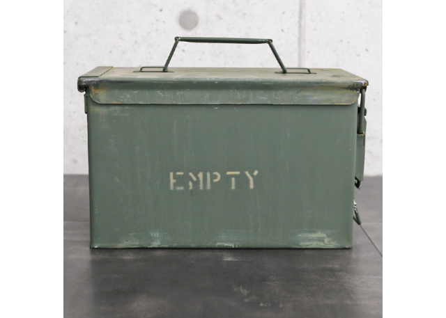 Military】実物 USED 米軍 50 CAL AMMO CAN アンモボックス |