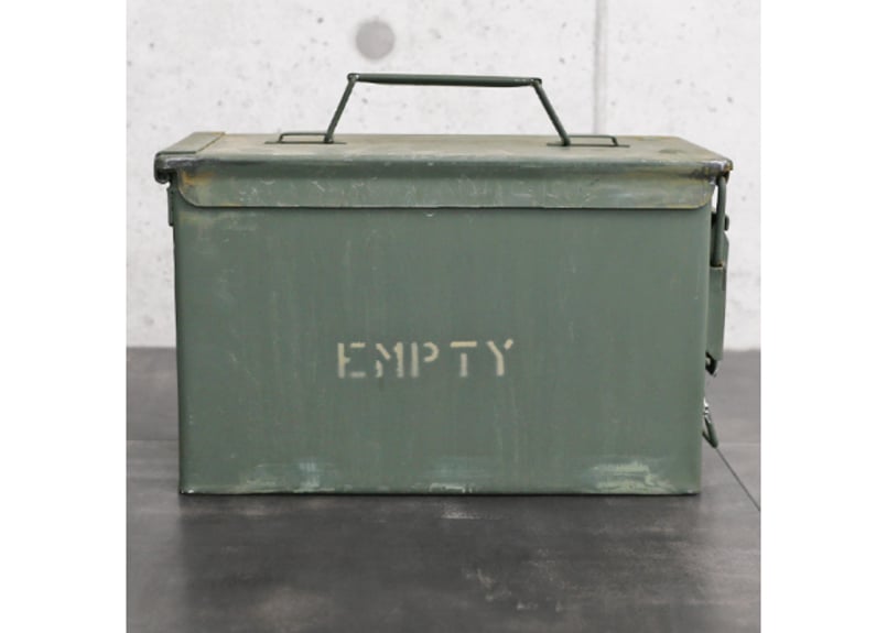 Military】実物 USED 米軍 50 CAL AMMO CAN アンモボックス |