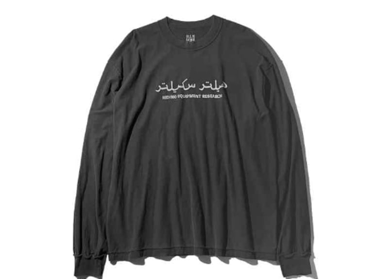 トップス RIDING EQUIPMENT RESEARCH mine LS TEE Riding Equipment Research】Logo Tee L/S(MINE) |