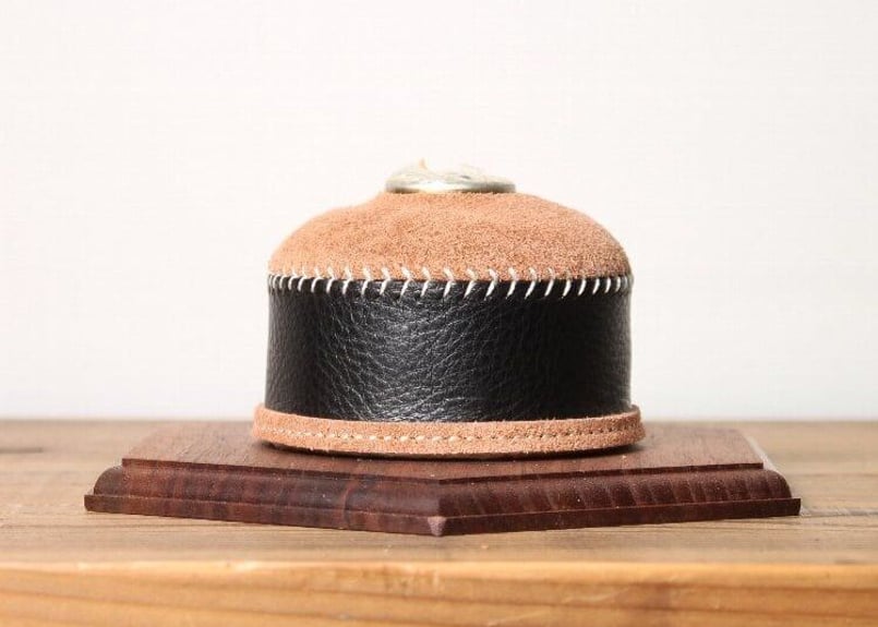 What Will Be Will Be】オイルレザー&スウェードODガス缶カバー 110サ