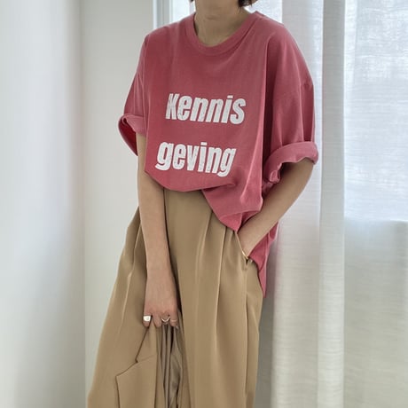 "kennis geving" tee【K2-22216】